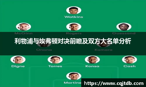 利物浦与埃弗顿对决前瞻及双方大名单分析